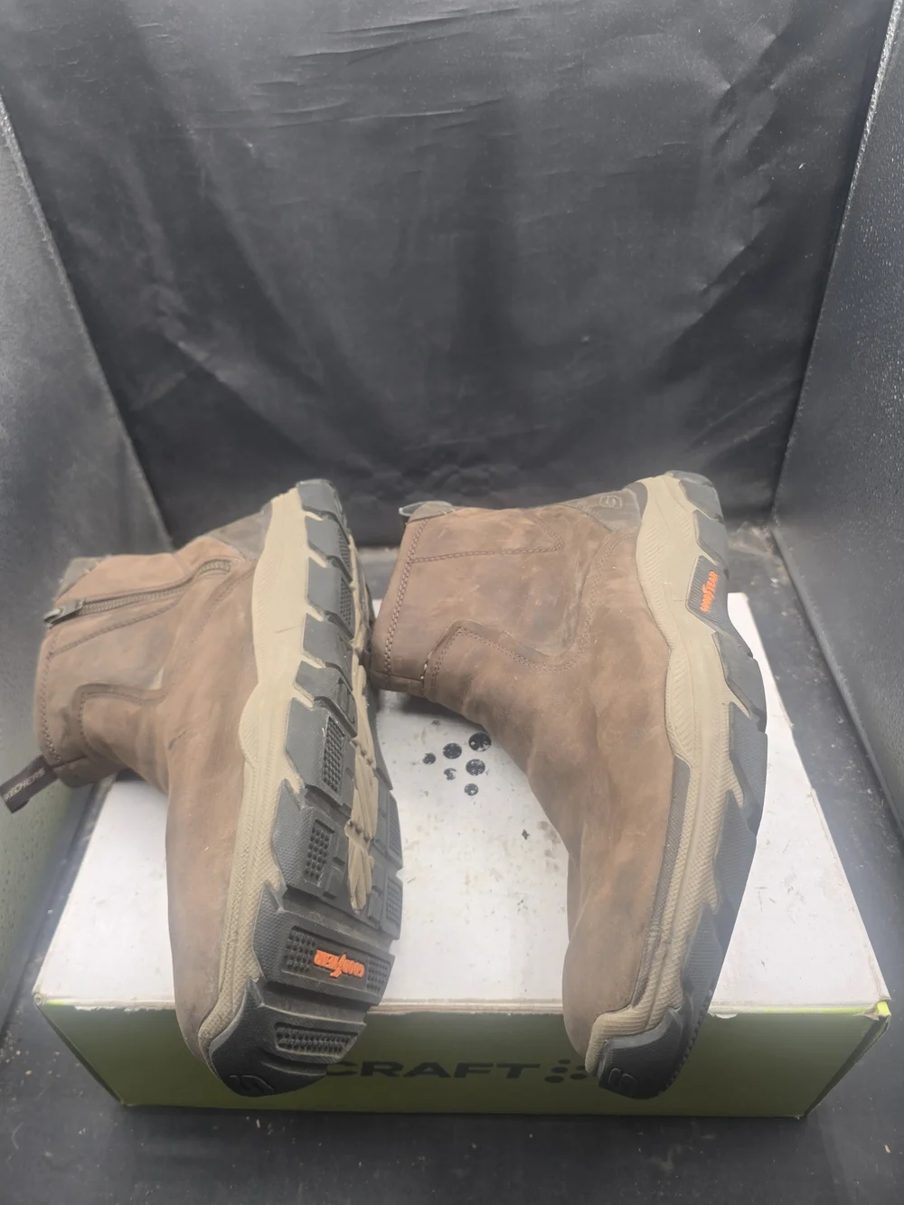 Skechers Men’s Brown Chelsea-Style Leather Zip Boots